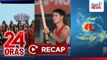 24 Oras: (Part 3) Gold medal ni EJ Obiena; LPA sa labas ng PAR; Pusa na muntik matuklaw ng ahas; Puksaan ng cast ng 'Red Crown', atbp.