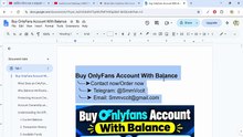 A Beginner’s Look at “Buy Onlyfans Account with Balance”