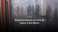Reportan humo en tren de Línea 3 del Metro