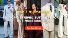 Ultimate Guide to the Best Top 5 Striped Suit Sets For Business Meetings - Elegant Women Pinstripe Double Breasted Suit ...