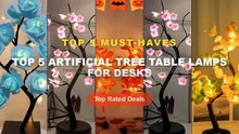 Don't Buy Top 5 Artificial Tree Table Lamps For Desks Before Watching This! - LED Tree Lights,Bonsai Lamp,Table Light,Ad...