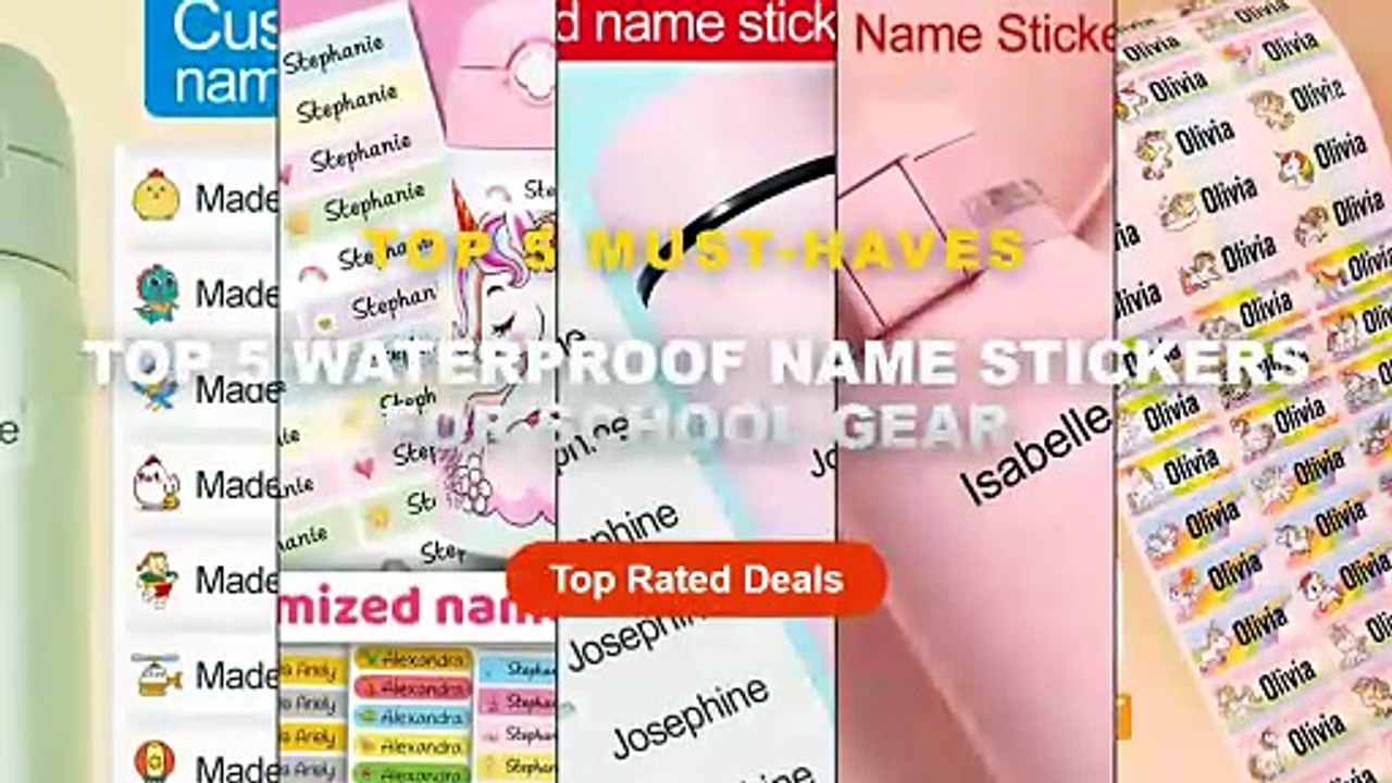 Top 5 Waterproof Name Stickers For School Gear: Top 5 Best Sellers ...