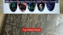 XMQ Nail Art Stamping Plates Ocean Style Vacation Templates f... -- Amazing Value 2026 | Must Have!
