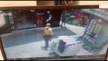 Câmera de segurança mostra momento de desabamento no Centro