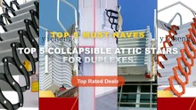 Why Everyone Is Buying Top 5 Collapsible Attic Stairs For Duplexes - HXL attic telescopic staircase household indoor and...