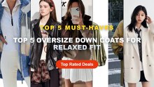 Why Everyone Is Buying Top 5 Oversize Down Coats For Relaxed Fit - CHIC VEN New Women Woolen Coat Loose Solid Mid length...