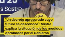 Sastre, sobre las medidas del Gobierno en vivienda: "Un decreto apresurado cuyo futuro se desconoce"