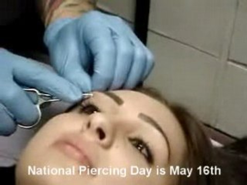 National Piercing Day is May 16th! (Eyebrow Piercing)