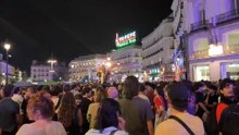 Los gritos de la ultraizquierda en la Puerta del Sol