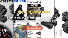 Best Top 5 Adjustable Motorcycle Footrest Peg Brackets on AliExpress | Review - Adjustable Footrest Bracket Foot Peg Ped...