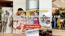 Top 5 Custom Photo Blocks For Personalized Gifting: Top 5 Best Sellers - Custom Family Photo Block, Personalized Acrylic...
