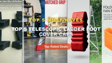 Top 5 Best Top 5 Telescopic Ladder Foot Cover Caps (Must Have!) - 2Pcs Non Slip Rubber Ladder Foot Covers Replacement Pa...