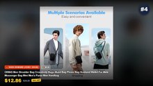 Why Everyone Is Buying Top 5 Multi Layer Phone Bags For Men - Oxford Men Crossbody Phone Bags, Multi Layer Zipper Messen...