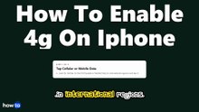 How to enable 4g on iphone (Step by Step)
