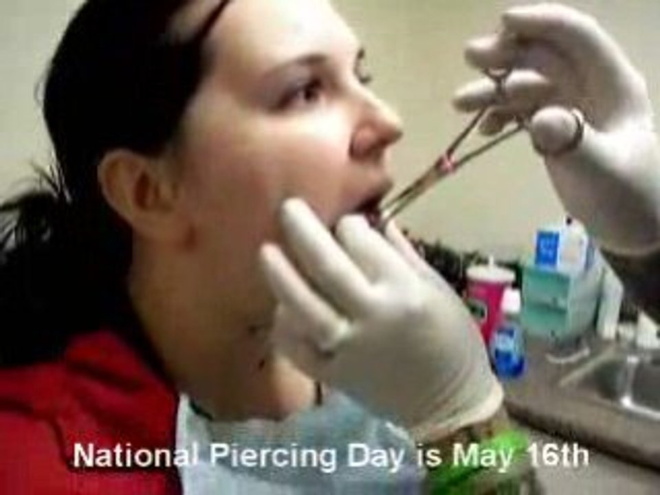 National Piercing Day is May 16th! (Tongue Piercing)