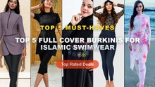 Cheap & Best Top 5 Full Cover Burkinis For Islamic Swimwear Unboxing & Review - 3pcs New Burkini Femmes Muslim Modest Sw...