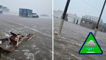 Huracán Polo toca tierra en playas de Sonora y así el oleaje en Guaymas