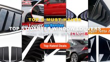 Top 5 Best Top 5 Quarter Window Louvers For Sporty Styling (Must Have!) - For Volkswagen Jetta MK6 2012 2013 2018 ABS Pl...