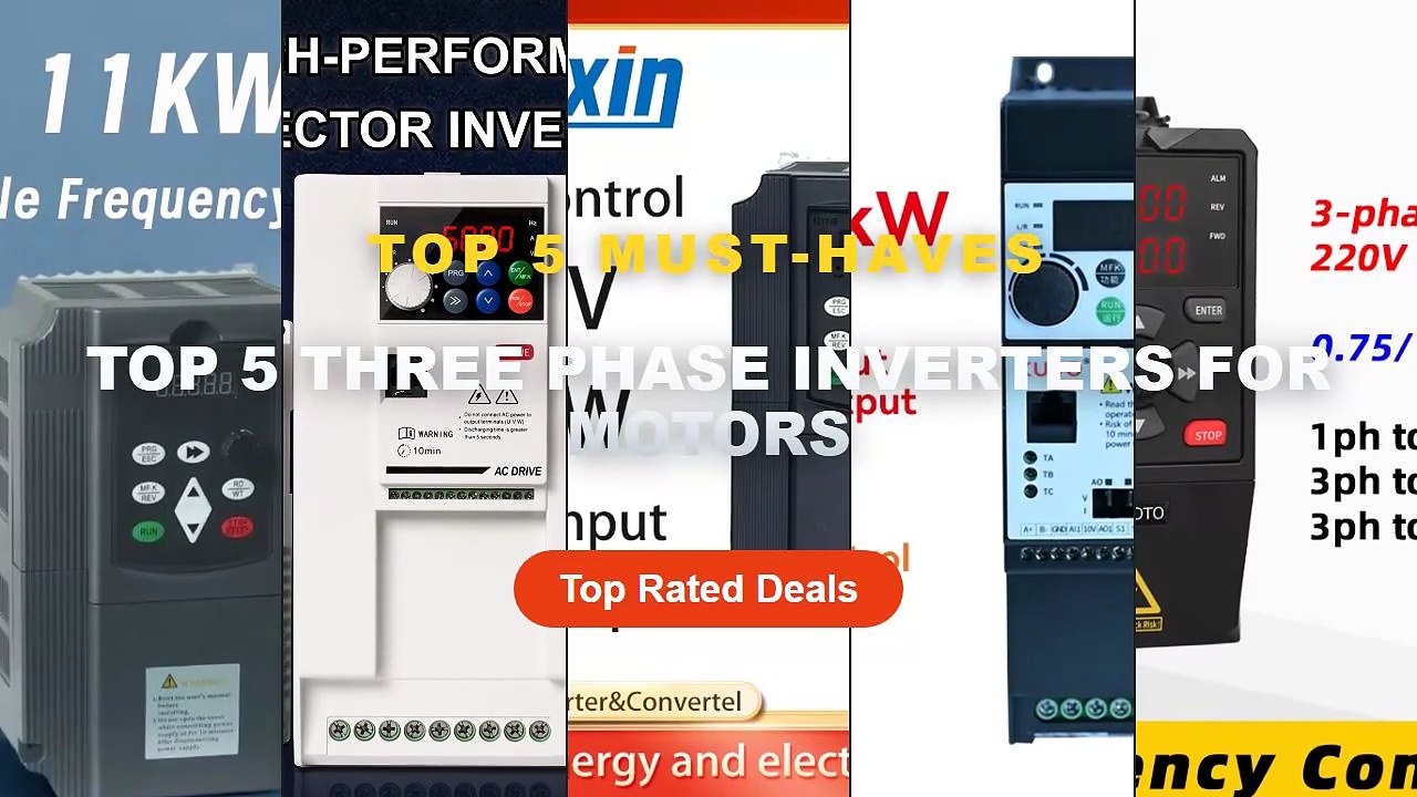 Cheap & Best Top 5 Three Phase Inverters For Motors Unboxing & Review ...