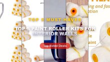 Amazing Top 5 Paint Roller Kits For Interior Walls You Need To See - 10/11pcs Paint Roller Kit: Get Professional Looking...