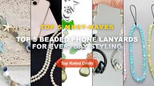 Top 5 Best Top 5 Beaded Phone Lanyards For Everyday Styling (Must Have!) - Dazzle Color Heart Beaded Cellphone Case Chai...