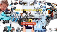 Top 5 STEM Educational Robot Kits For Beginners: Top 5 Best Sellers - 13 in 1 Solar Powered Robot Kit STEM Educational D...