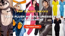 Top 5 Best Top 5 Plush Hooded Onesies For Loungewear (Must Have!) - Women Hooded Sleepwear Onesies Fluffy Plush Thermal ...