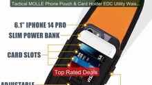 Tactical MOLLE Phone Pouch & Card Holder EDC Utility Waist Bag... -- Best Buy 2026 | Great Quality!