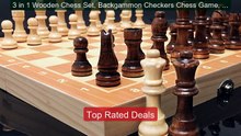3 in 1 Wooden Chess Set, Backgammon Checkers Chess Game, Fami... -- Amazing Value 2026 | Must Have!