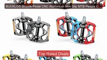 BUCKLOS Bicycle Pedal CNC Aluminium Non-Slip MTB Pedals Ultra... -- Amazing Value 2026 | Must Have!