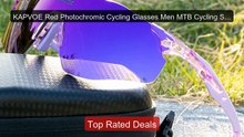 KAPVOE Red Photochromic Cycling Glasses Men MTB Cycling Sungl... -- Amazing Value 2026 | Must Have!