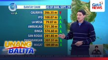 Bahagyang bumaba ang tubig sa Angat Dam sa Bulacan | Unang Balita