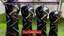 Premium Faux Leather Golf Club Head Covers - Durable Protectio... -- Best Buy 2026 | Great Quality!