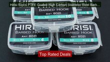 Hirisi 50pcs PTFE Coated High Carbon Stainless Steel Barbed Fi... -- Best Buy 2026 | Great Quality!