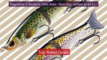 Magnisher 2 Sections Glide Baits 18cm 62g Jointed Shad Fishing Lure... -- Top Rated 2026 | Buy Now!