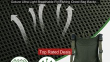 Goture Ultra Light Breathable Fly Fishing Chest Bag Backpack M... -- Best Buy 2026 | Great Quality!