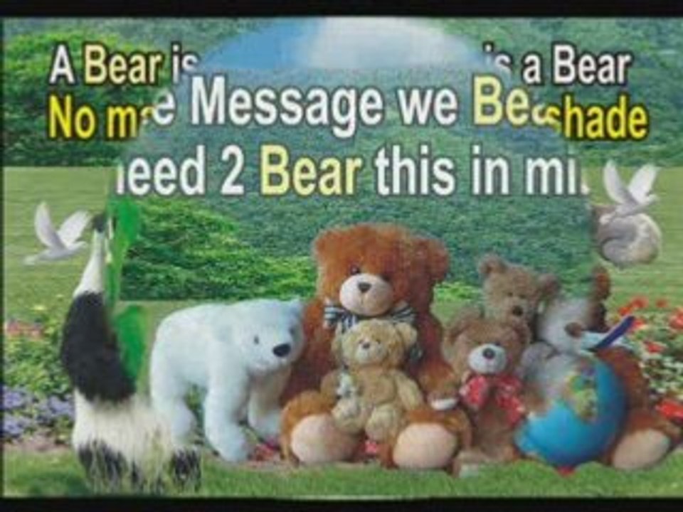 Olympic Message Bear One – This much we bear.