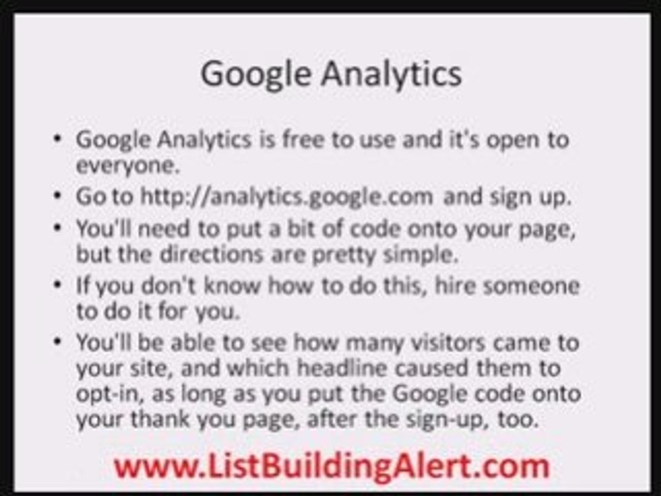 List Building and Copywriting Headlines