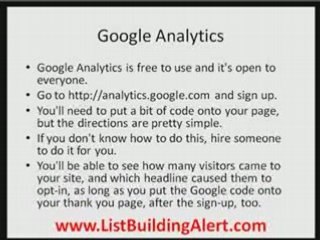 List Building and Copywriting Headlines