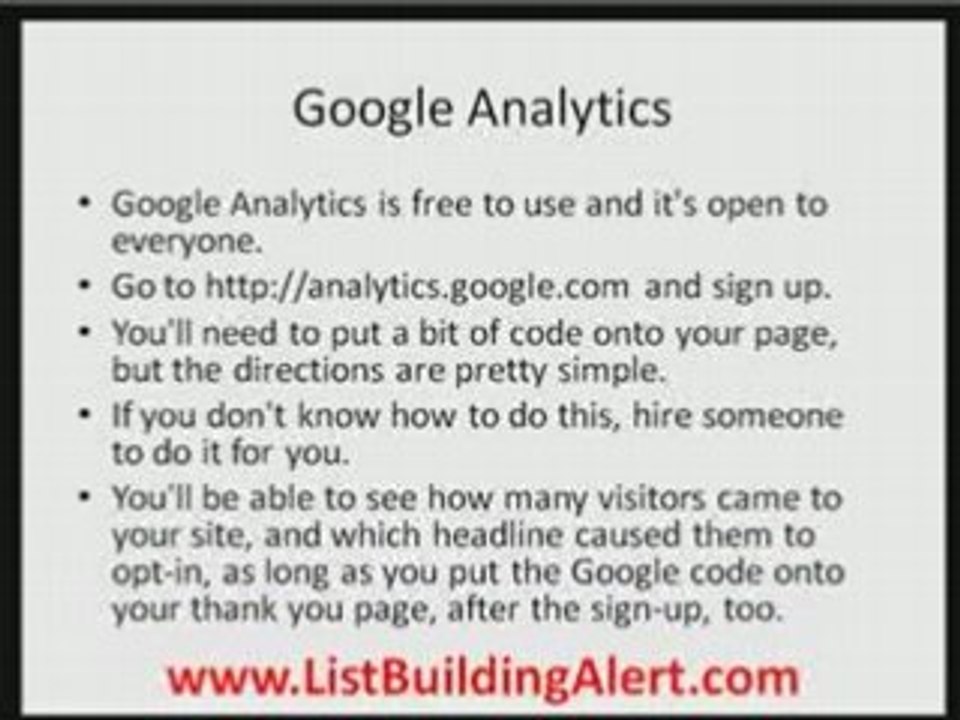 List Building and Copywriting Headlines