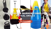 Top 5 Best Top 5 Soccer Marker Cones For Futsal Drills (Must Have!) - 10pcs Windproof Agility Plastic Marker Cones Sport...