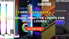 Top 5 Sound Reactive Lights For Music Lovers: Top 5 Best Sellers - RGB Sound Reactive Light Bar, Music Sync LED Lamp W/ ...