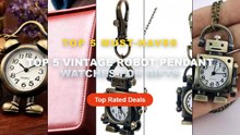 Amazing Top 5 Vintage Robot Pendant Watches For Gifts You Need To See - Vintage robot shape Arabic numerals round dial q...
