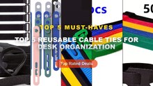 Best Top 5 Reusable Cable Ties For Desk Organization on AliExpress | Review - 50pcs Reusable Hook and Loop Cable Ties Fa...
