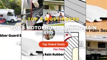 Amazing Top 5 Motorhome Awning Rain Guard Seals You Need To See - 1pcs Caravan Sunshade Sealing Strip Rain Guard Seal Fo...