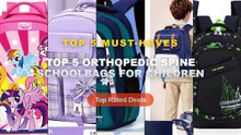 Cheap & Best Top 5 Orthopedic Spine Schoolbags For Children Unboxing & Review - Kids backpack Primary children School Ba...