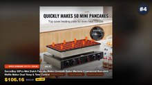 Top 5 Best Top 5 Commercial Pancake Machines For Busy Diners (Must Have!) - SucceBuy 16in Electric Crepe Maker Double He...