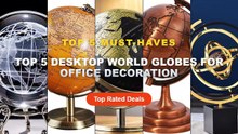 Why Everyone Is Buying Top 5 Desktop World Globes For Office Decoration - Nordic Metal Geometric Globe Crafts Living Roo...