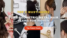 Ultimate Guide to the Best Top 5 Geometric Metal Hair Claws For Women - 2023 Korean Metal Geometric Hair Claws Barrettes...
