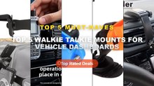 Amazing Top 5 Walkie Talkie Mounts For Vehicle Dashboards You Need To See - Walkie Talkie Car Holder, Adjustable Car Das...